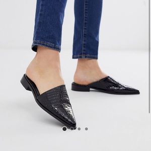 ASOS pointed toe mules